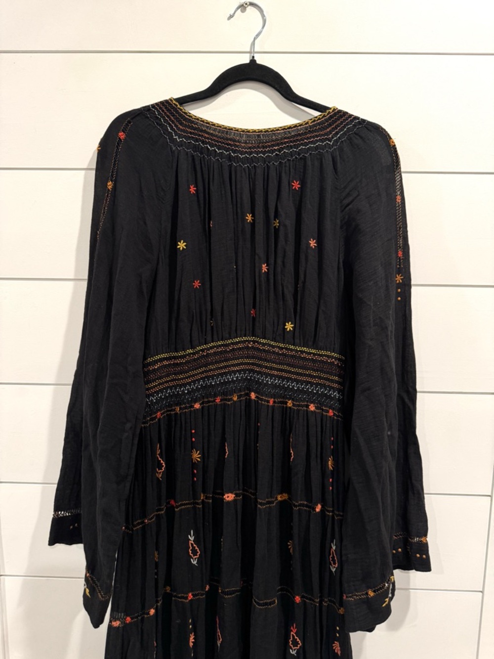 Doen black Joni embroidered maxi dress - Picture 4 of 11